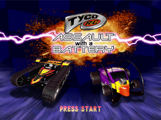 Tyco RC title screen for Playstation